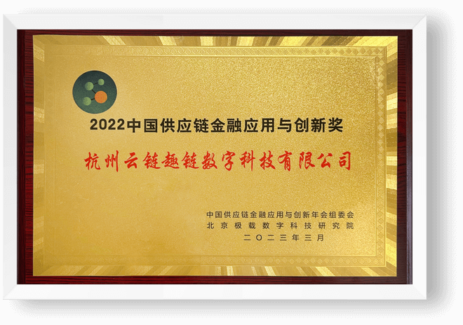2022中国供应链金融应用与创新奖